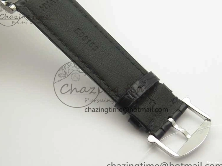 MIROTIME 0730 Portofino Automatic SS MKF 1:1 Best Edition White Dial On Black Leather Strap MIYOTA 9015 V Original 7204